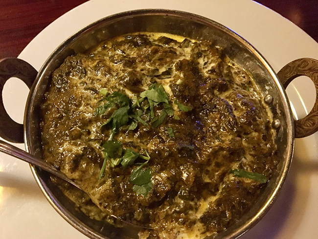 Bombay Bistro Saag Paneer