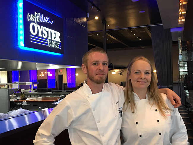 Cy and Chelsea Buchheister, the chefs of both Cafe Blues.