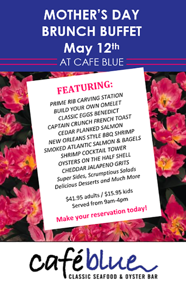 Cafe Blue Mothers Day 2019