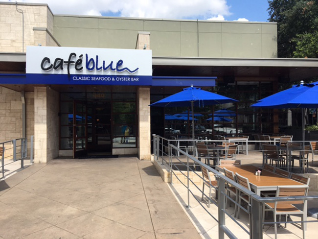 Cafe Blue downtown Austin Taxas 2nd Street location