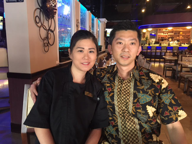 Lili and Andre, the owners of EurAsia Sushi Bar & Seafood Austin Texas