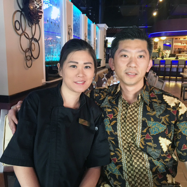 Andre and Lili Dinata, owners of EurAsia Sushi Bar & Seafood Austin TX