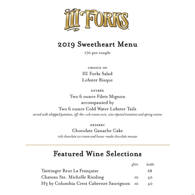 III Forks Valentine's Day 2019