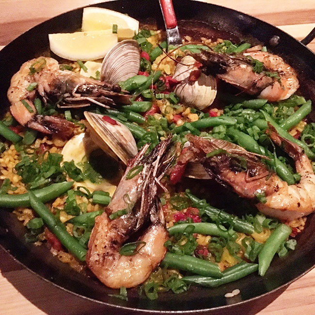 Seafood Paella, Bullfight, Ausstin Texas spanish food