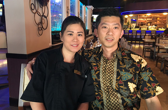 Andre and Lili Dinata, owners of EurAsia Sushi Bar & Seafood