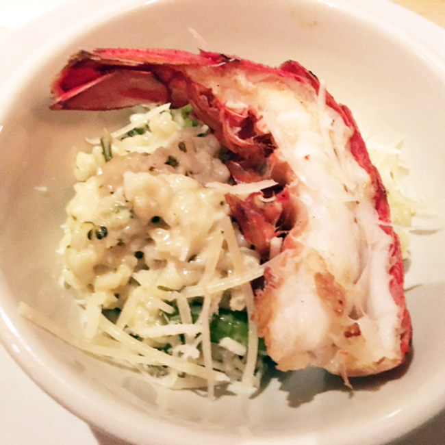 Butter poached lobster risotto at Jobell Cafe & Bistro Wimberley Texas