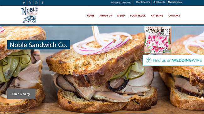 Noble Sandwich Co Austin Texas