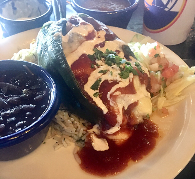 Oasis Lake Travis Chili Relleno